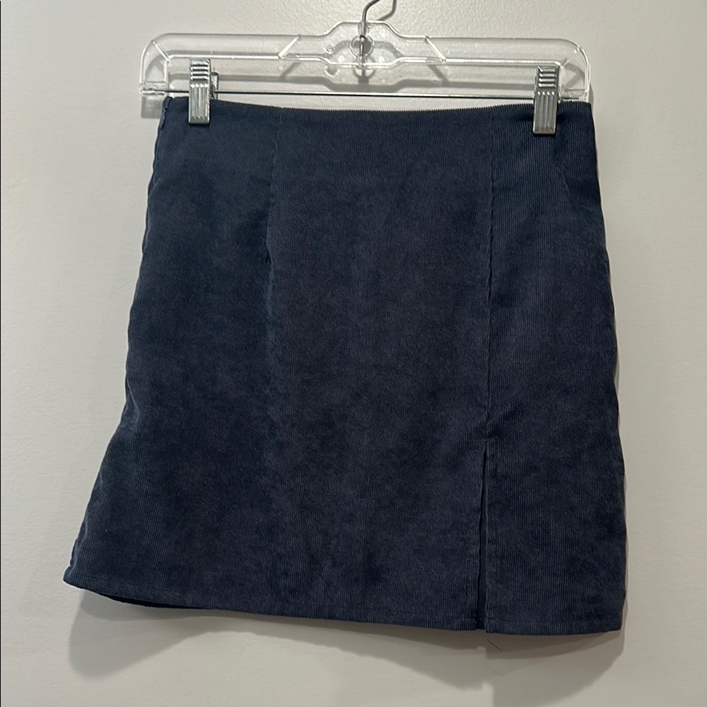 corduroy mini skirt